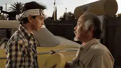 Miyagi tells Daniel don't forget to breathe