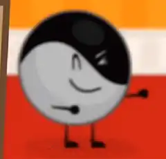 Yin Yang character winking