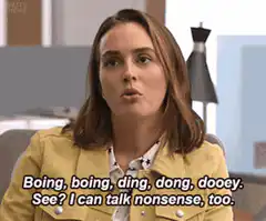 Boing boing ding dong dooey nonsense