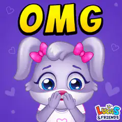 OMG cartoon rabbit shocked
