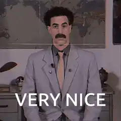 Borat Very Nice Thumbs Up