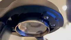 Espresso dripping from portafilter