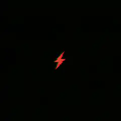 red lightning bolt zooms in