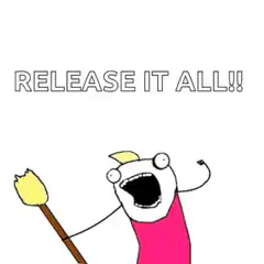 Release it all cartoon character