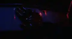 dark figure painting on wall