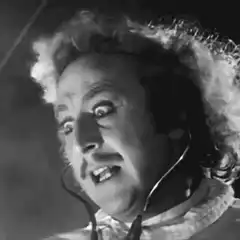 Mel Brooks as Young Frankenstein screaming