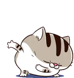 cartoon cat dancing