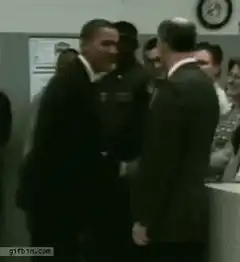 Obama awkward handshake