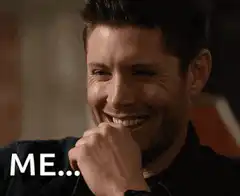 Jensen Ackles laughing hysterically