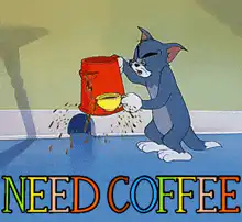 Tom spills coffee on himself