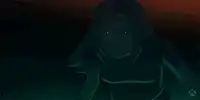 Shadow monster reveals red face