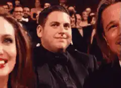 Jonah Hill awkwardly gives himself a thumbs up