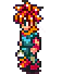 pixel art character running