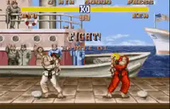 Ken jumps over Ryu in Street Fighter