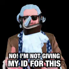 No! I'm not giving my ID for this