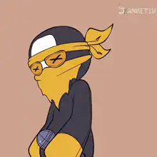 Ninja Dabbing with Microphone