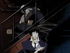 Spike smoking on stairs