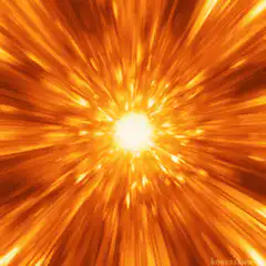 Orange and yellow light burst