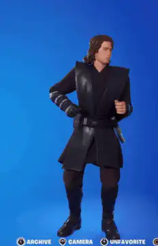 Anakin Skywalker action figure posing