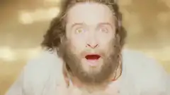 Hugh Jackman Jesus face