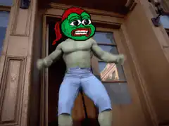 Gigachad Pepe meme
