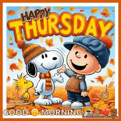 Happy Thursday Good Morning Snoopy Charlie Brown