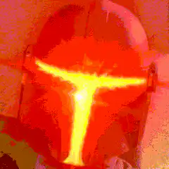 Boba Fett helmet glowing red