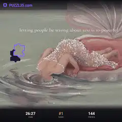 Jigsaw puzzle with quote