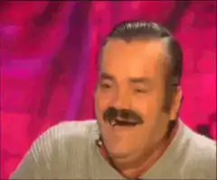 Juan Joya Borja laughing with NOOB text