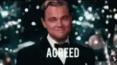 Leonardo DiCaprio Cheers Agreed