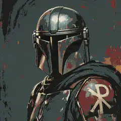 The Mandalorian turns his head