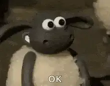 Shaun the Sheep OK gesture