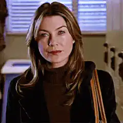 Ellen Pompeo smirking