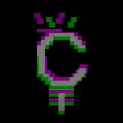 Pixel art symbol changing colors