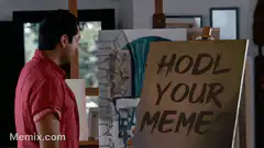 HODL YOUR MEMES painting