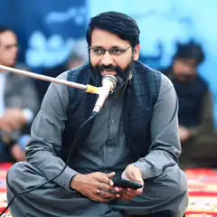 Man speaking into microphone
