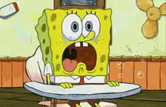 SpongeBob SquarePants shocked face