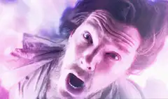 Doctor Strange screaming in shock