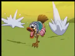Chopper running from ice
