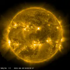 Solar activity time-lapse