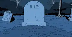 Zombie hand rising from grave
