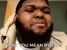 What you mean by that