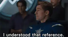 Captain America I understood that reference