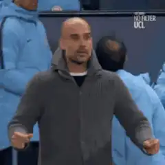 Pep Guardiola facepalm reaction
