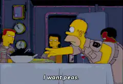 Homer Simpson and Captain McAllister want peace
