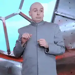 Dr. Evil laughing evilly