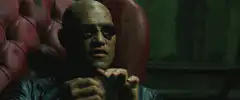 Morpheus holding a cup