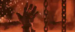 Man melts into lava