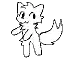 cute cat character dancing