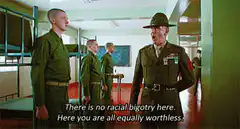 Drill Sergeant says you are all equally worthless